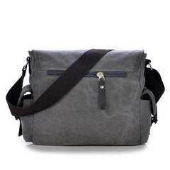 Men's Canvas Vintage Casual Briefcase Business Shoulder Messenger Bag
