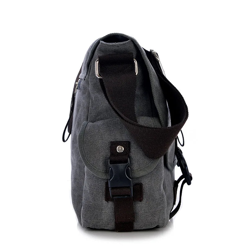 Men's Canvas Vintage Casual Briefcase Business Shoulder Messenger Bag