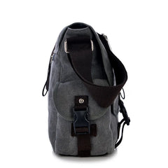 Men's Canvas Vintage Casual Briefcase Business Shoulder Messenger Bag