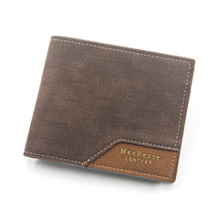 Men's Vintage Leather Wallet Small Purses Short Money Bag