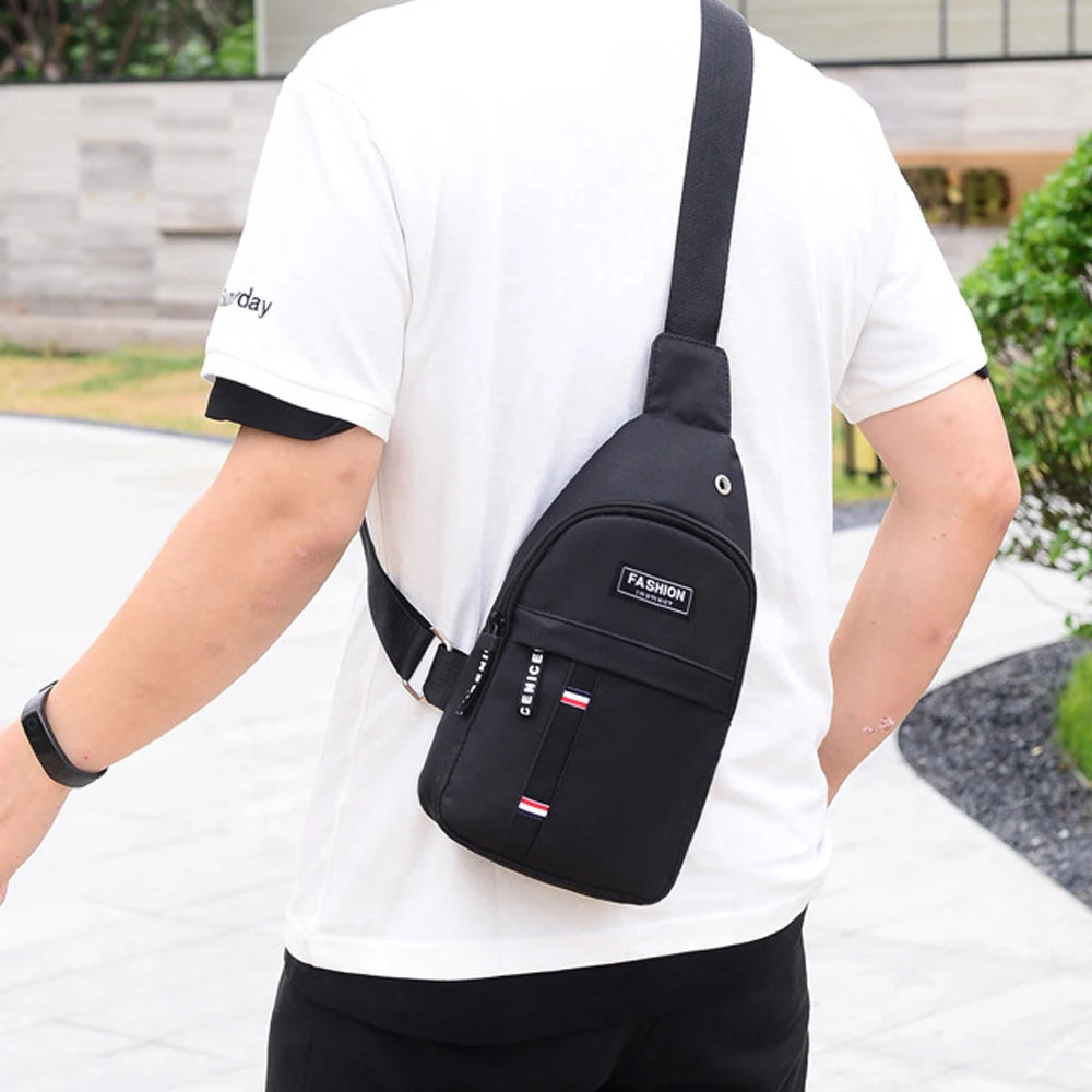 Men's Outdoor Chest Bag for Cycling and Travel