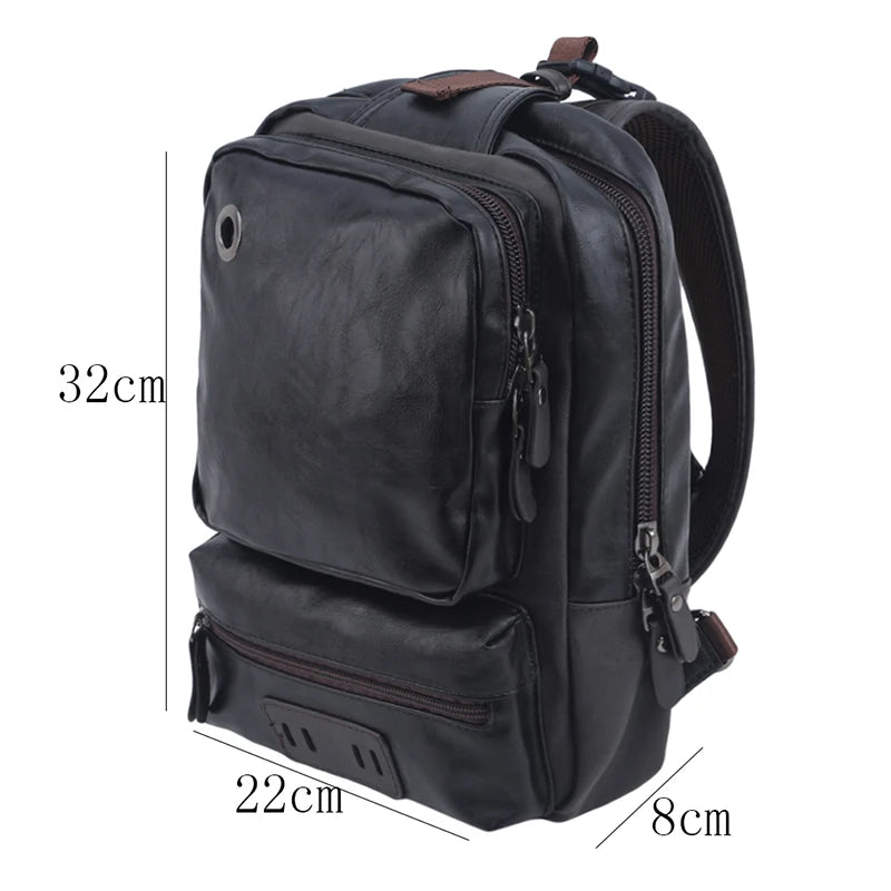 Men's USB Charging Crossbody Chest Bag