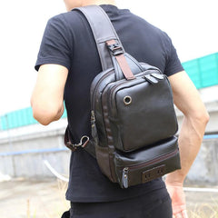 Men's USB Charging Crossbody Chest Bag