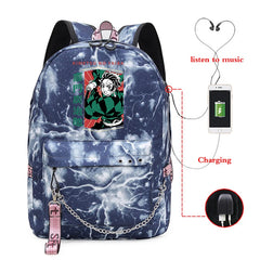 Men's Demon Slayer Anime Backpack - Multifunctional School Travel Bag