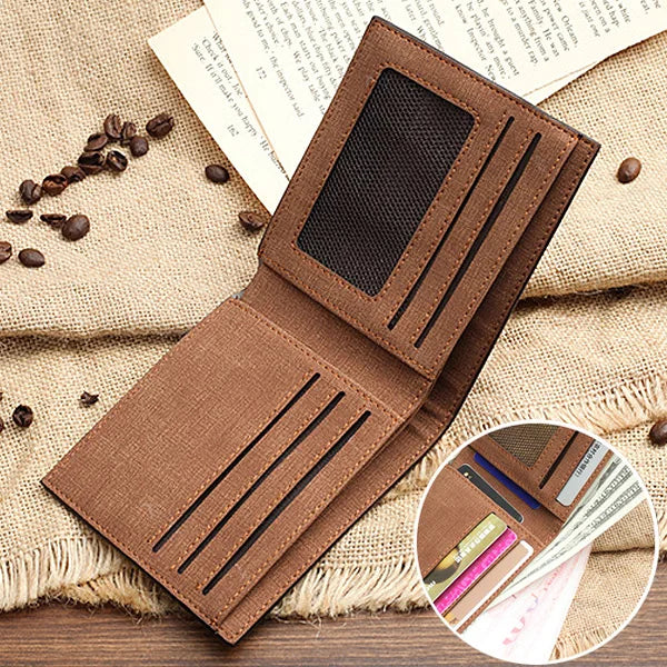 Men's Engraved Photo Wallet Personalized for Husband Wedding