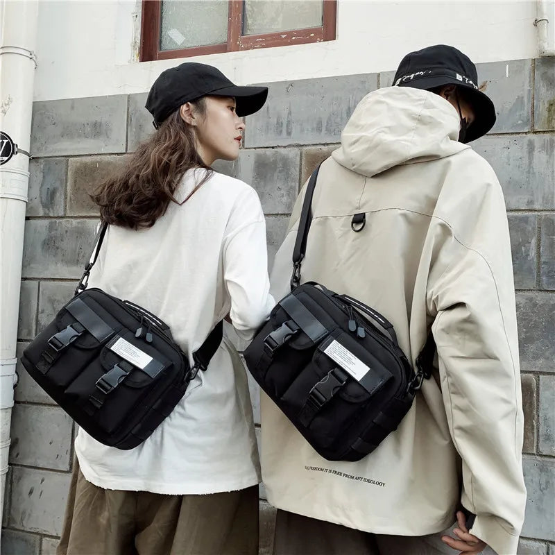 Men's Nylon Crossbody Bag Multifunctional Male Shoulder Messenger Bags