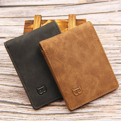 Men's Frosted Retro Wallet Short Money Purse Multi-function Wallet