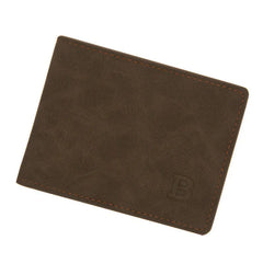 Men's Frosted Retro Wallet Short Money Purse Multi-function Wallet