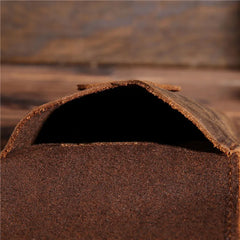 Men's Leather Fanny Waist Pack Small Mini Cell Phone Pocket Hook Vintage Bags