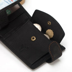 Men's RFID Leather Wallet Large Capacity Mony Bag