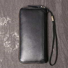 Men's Leather Wallet Clutch Cash Cards Case Purse