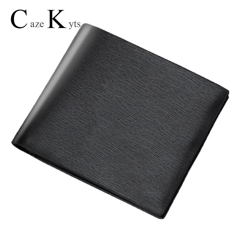 Men's Short Wallet Personality Vertical Large Capacity Wallet
