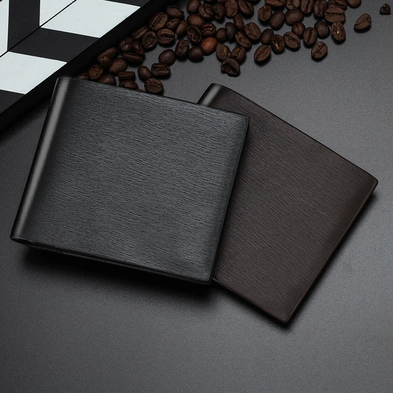 Men's Short Wallet Personality Vertical Large Capacity Wallet