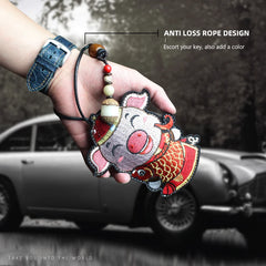 Men's Key Wallet Smart Key Holder Pouch Housekeeper Key Case Bag