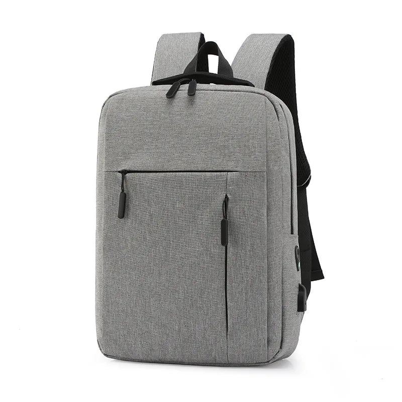 Men's Laptop Backpack USB Charging Business School Bag Man