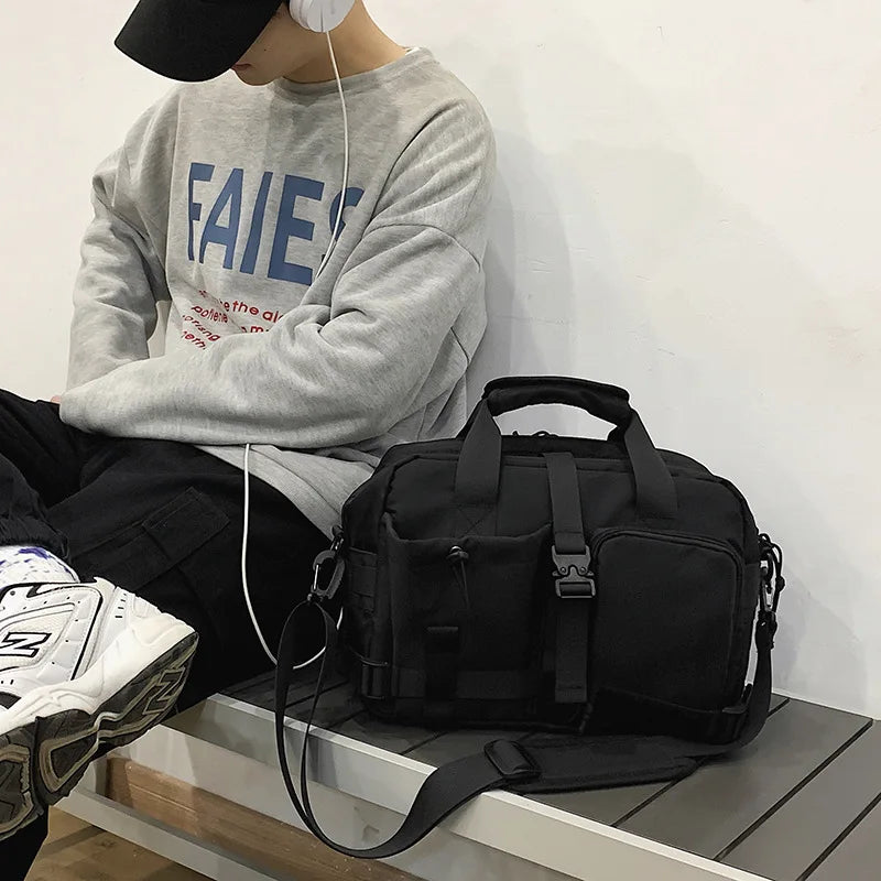 Large Capacity Casual Shoulder Messenger Bag Laptop Bag Travel Bag Handbag