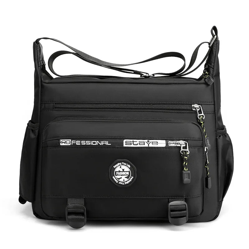 Men's One Shoulder Messenger Bag Work Large Capacity Briefcase