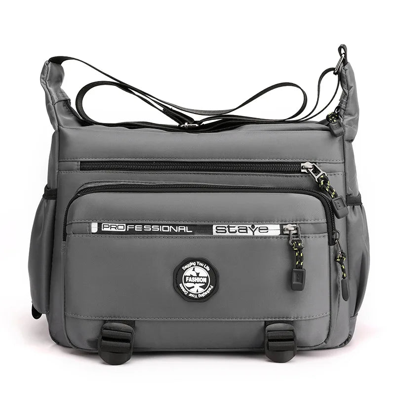 Men's One Shoulder Messenger Bag Work Large Capacity Briefcase