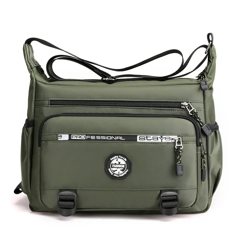 Men's One Shoulder Messenger Bag Work Large Capacity Briefcase