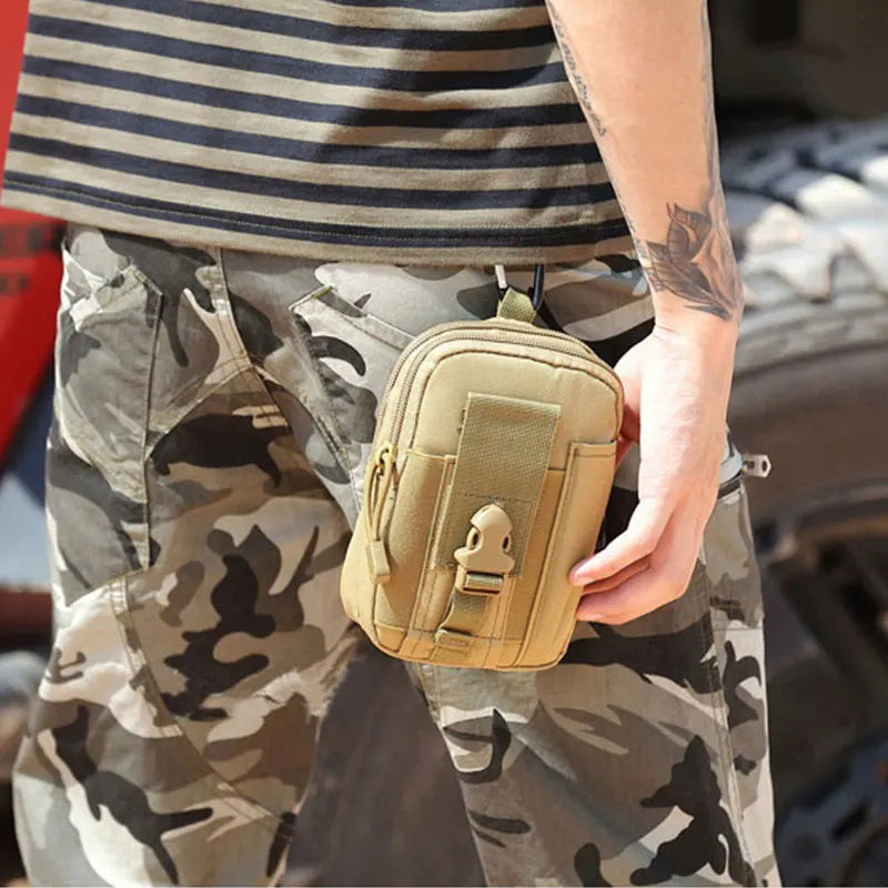 Men's Outdoor Camping Bags Tactical Crossbody Pouch Belt Bag