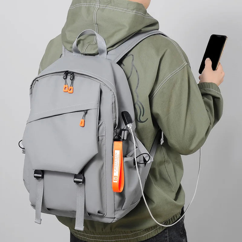 Outdoor Waterproof Backpack USB Lightweight Laptop Bag