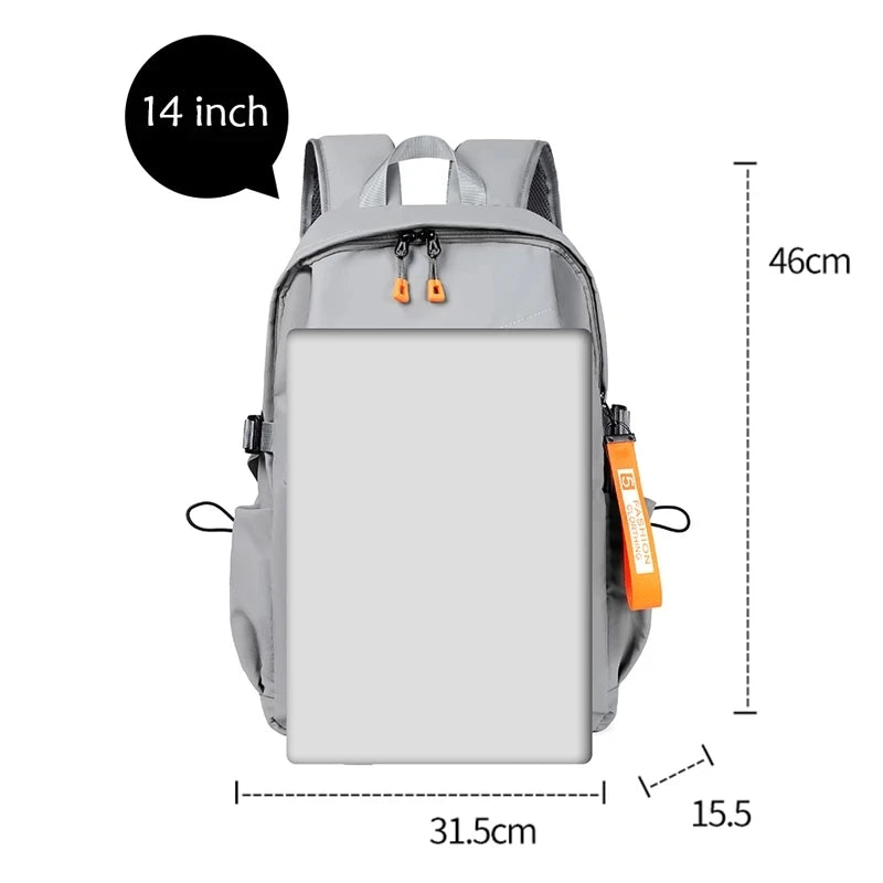 Outdoor Waterproof Backpack USB Lightweight Laptop Bag