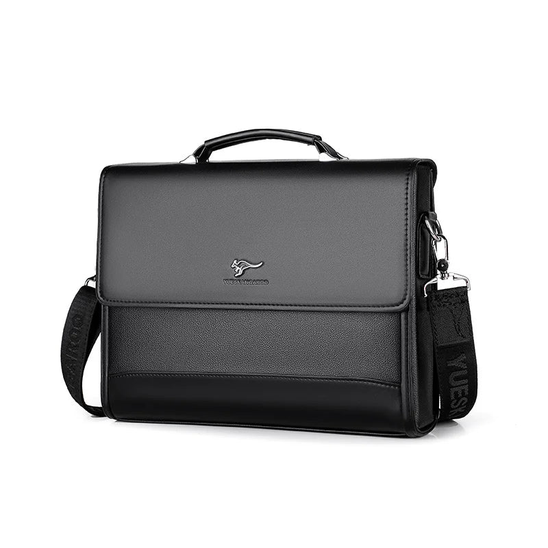Men's PU Leather Briefcase and Notebook Bag