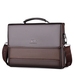 Men's PU Leather Briefcase and Notebook Bag