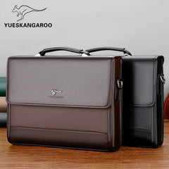 Men's PU Leather Briefcase and Notebook Bag