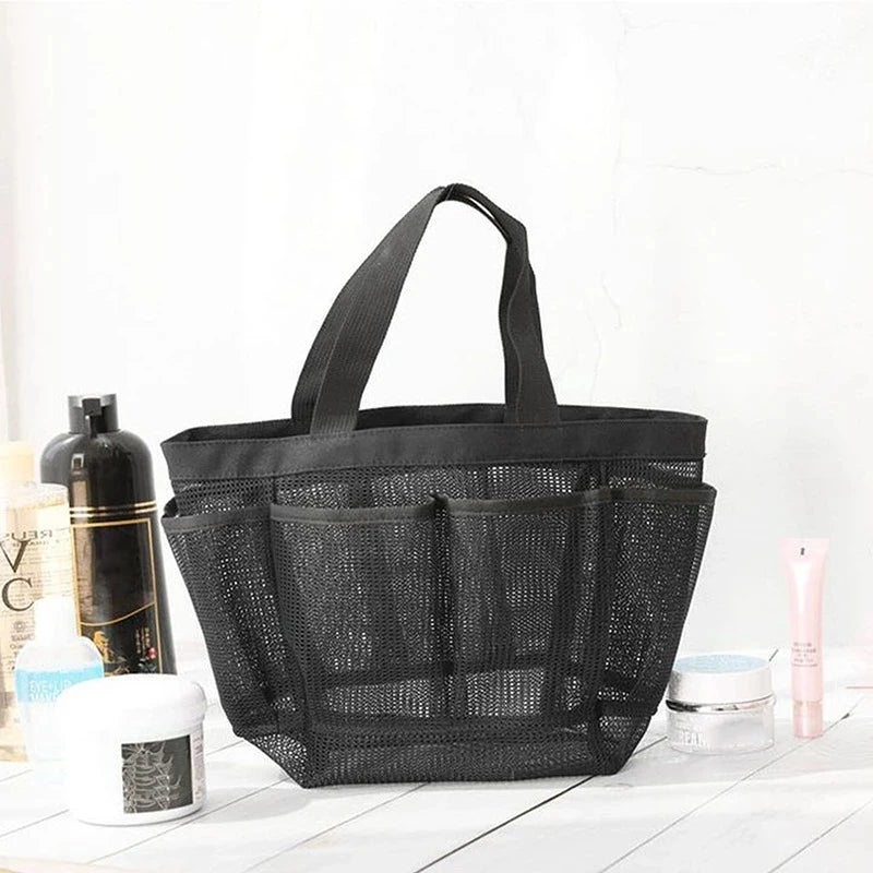 Men's Mesh Shower Caddy Hanging Organizer with 7 Pockets