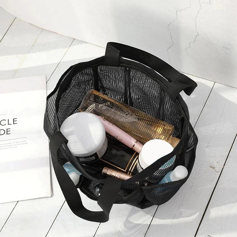 Men's Mesh Shower Caddy Hanging Organizer with 7 Pockets