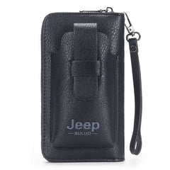 Men's Retro Clutch Leather Wallet Casual Wristband Money Purses