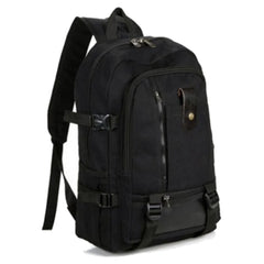 Men's Retro Travel Rucksack Zipper Closure Camping Bag