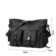 Men's Waterproof Messenger Shoulder Bag Large Capacity Crossbody School