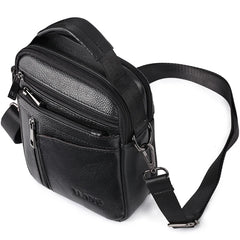 Men's Leather Laptop Bag Shoulder Briefcase