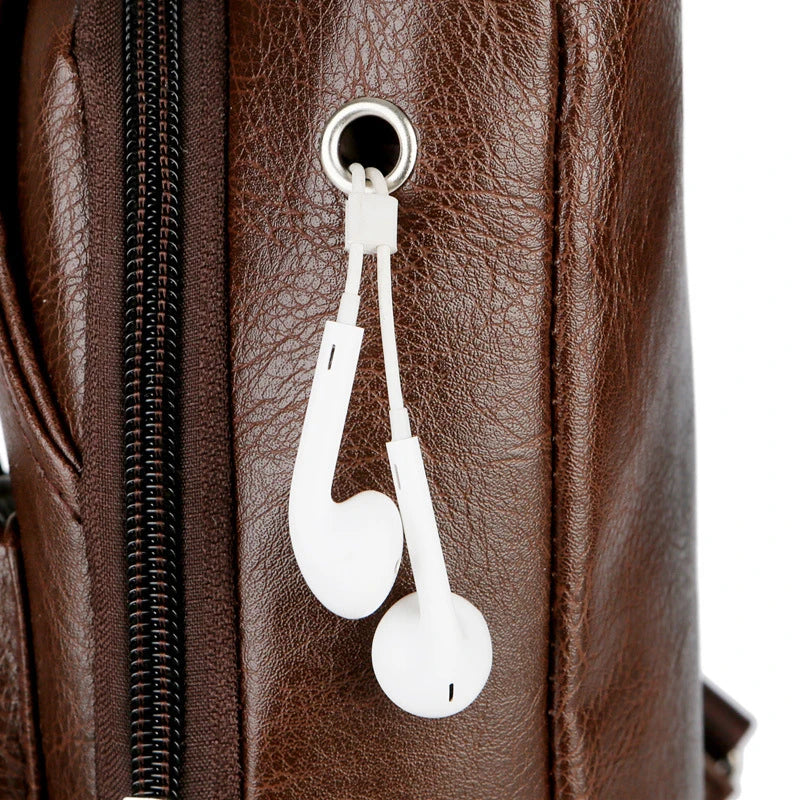 Men's Canvas Shoulder Bag Sling Chest Pack Sports Crossbody Handbag