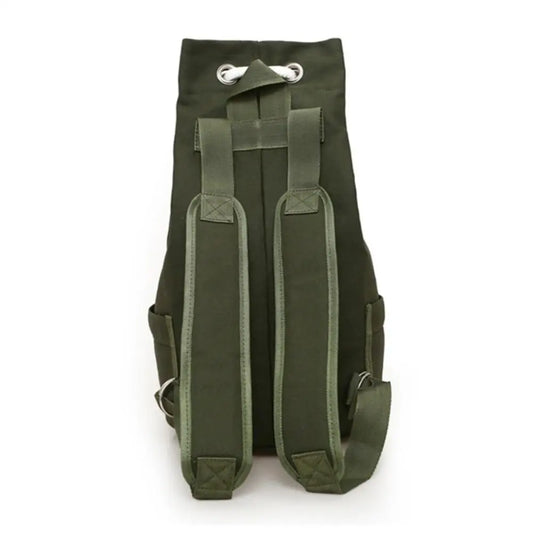 Men's Drawstring Canvas Large Capacity Backpack