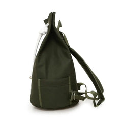 Men's Drawstring Canvas Large Capacity Backpack