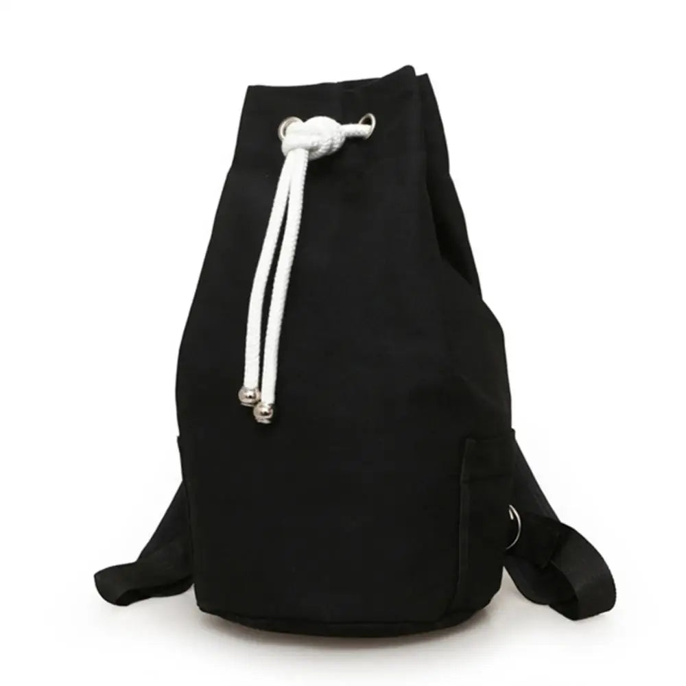 Men's Drawstring Canvas Large Capacity Backpack