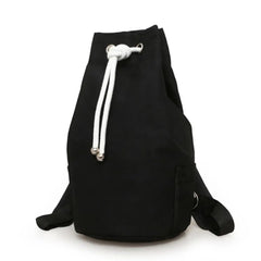 Men's Drawstring Canvas Large Capacity Backpack