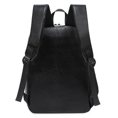 Men's Stylish Backpack for School Students Waterproof Leather Notebook