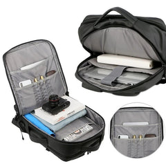 Men's Travel Business Trip Laptop Backpack USB Charging Interface