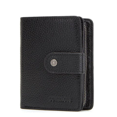 Men's Trifold Leather Wallet with Blocking Portable Lightweight
