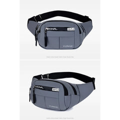 Men's Waterproof Waist Bum Bag Running Jogging Belt Pouch Zip Fanny Pack