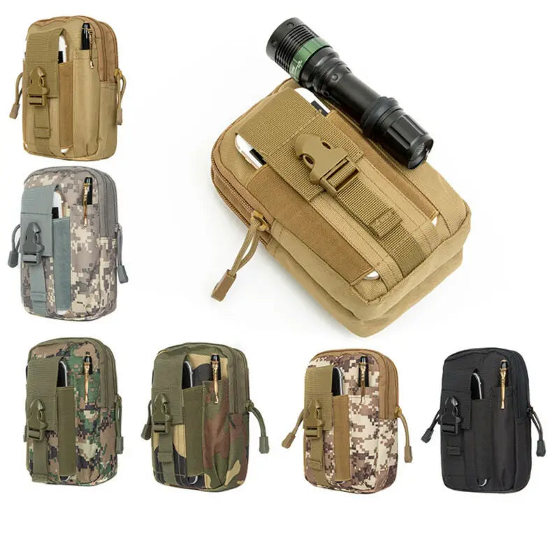 Men's Tactical Waterproof Waist Bag Money Purse Mini Outdoor Sport Small Bag