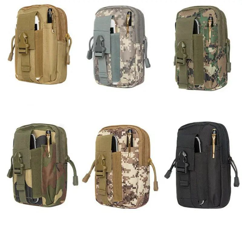 Men's Tactical Waterproof Waist Bag Money Purse Mini Outdoor Sport Small Bag