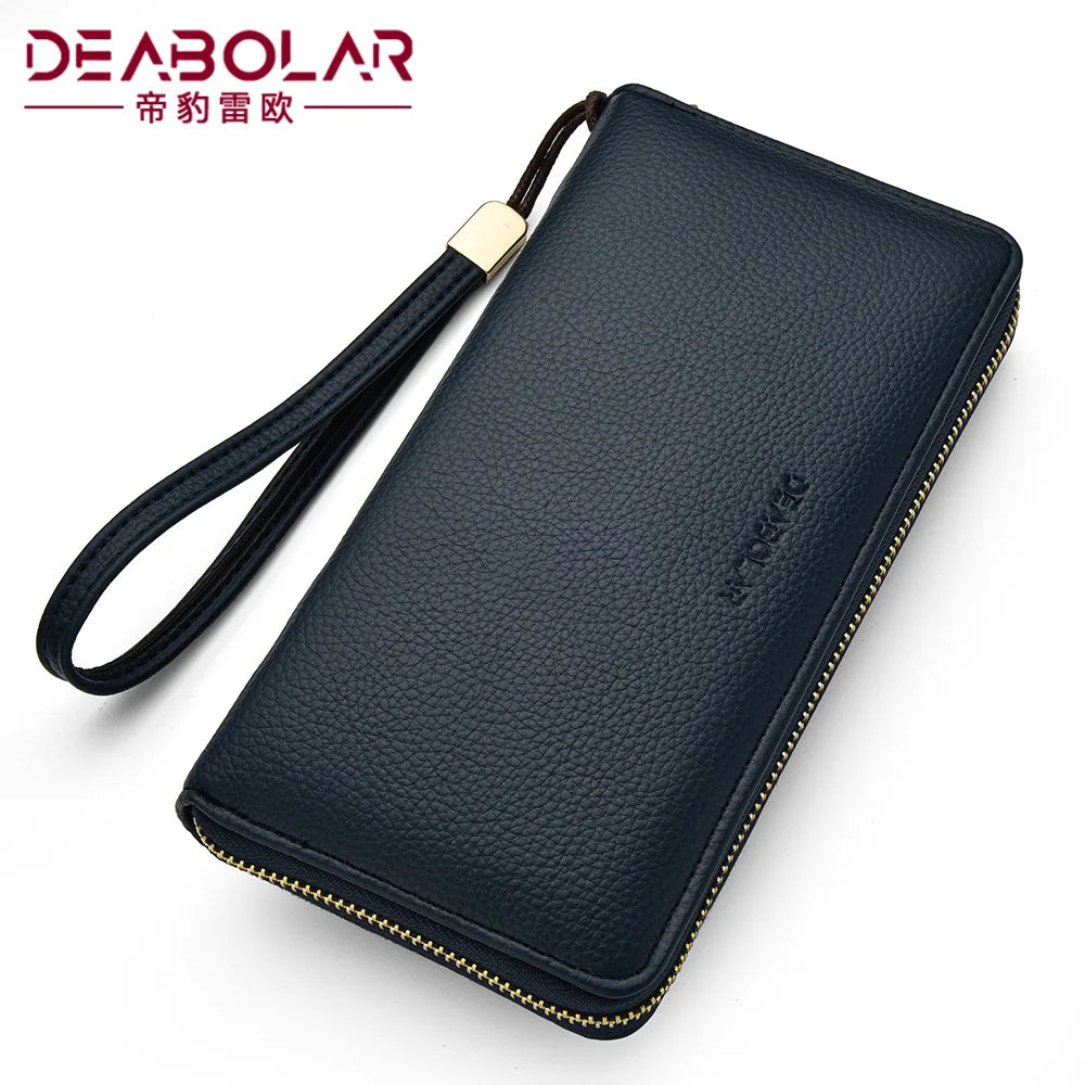 Men's Leather Wallet Clutch Bag Billeteras Para Hom