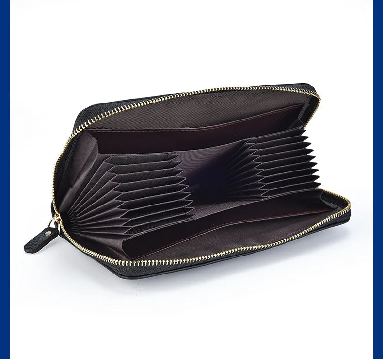 Men's Leather Wallet Clutch Bag Billeteras Para Hom