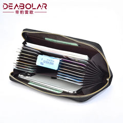Men's Leather Wallet Clutch Bag Billeteras Para Hom