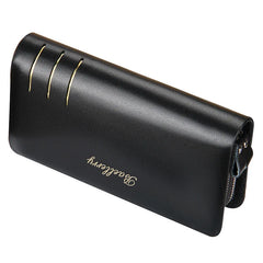 Men's Long Zipper Wallet Clutch Bag Large Capacity Mobile Phone Pouch